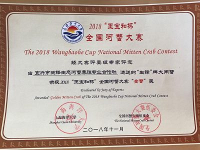 全国河蟹大赛金奖